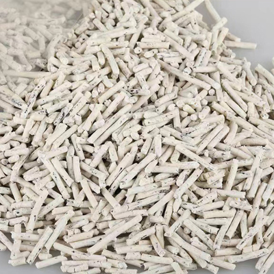 Activated carbon tofu cat litter